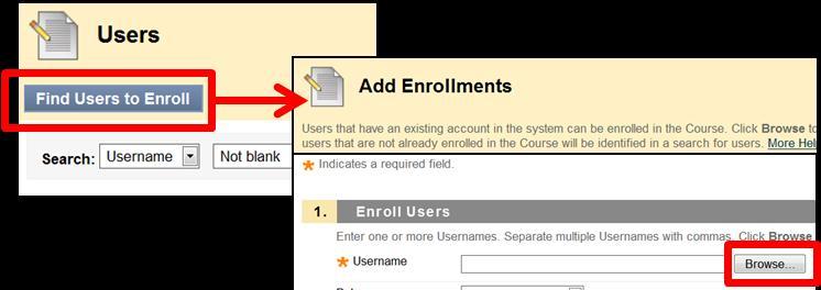 j0000000_s). Enter a password for your test student > check the box to enroll the test student in the current course > Submit.
