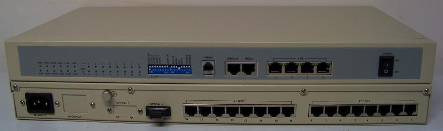 16 x E1 G.703 + 4 x Ethernet optical multiplexer Spot-light: 16E1+4Eth Optical multiplexer is state-of-art 16 x E1 G.