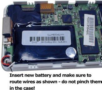 Once you have removed the hard drive, look at the logic board and you ll see the large black battery.