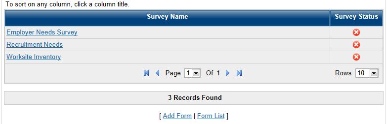 Surveys Section The CRM module enables staff to create online surveys to solicit critical feedback from multiple user types.