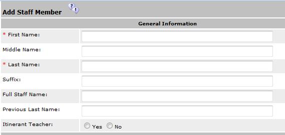 Personal Information fields: Gender Required Date of Birth Required, format is MM/DD/YYYY SSN Recommended, format is 9 characters without dashes (-) Ethnic Code Required, select from the dropdown