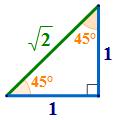 15 b. Refer to the same triangle as above: c. Refer to the 45 45 90 triangle: d. Refer to the 45 45 90 triangle: tan 30 = oooooo. aaaaaa. = 1 3 = 3 3 sin 45 = oooooo. hyyyy.