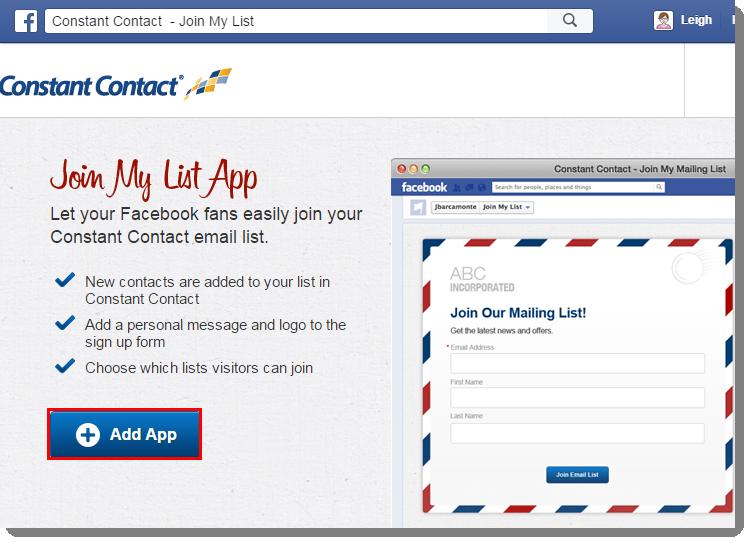 Grow Your List Through Social Media Let your contact list know you have a Facebook business page!