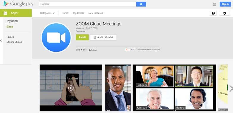 Zoom Mobile App