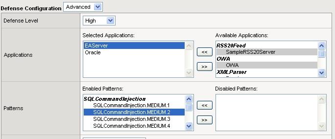 Specific patterns in an XML application Possibility to check for