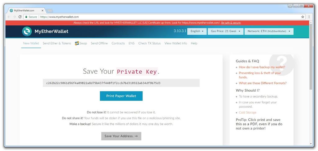 Step 6: Unlock Your Wallet to View the Public Address