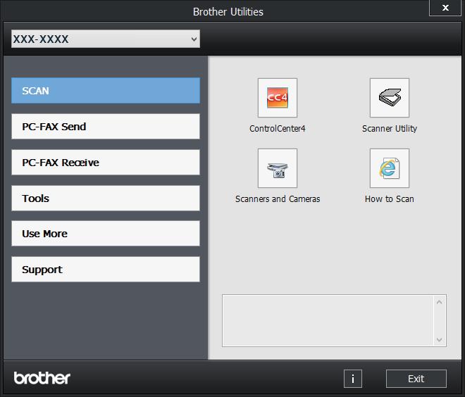 Chapter 1 Accessing Brother Utilities (Windows ) 1 Brother Utilities is an application launcher that offers convenient access to all Brother applications installed on your device.