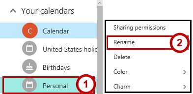 Modifying Calendars The following section will demonstrate some ways you can modify your calendars and change your calendar view: