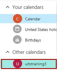 In the body of the email, click Accept and view calendar (See Figure 47). Figure 47 - Open this Calendar 3.