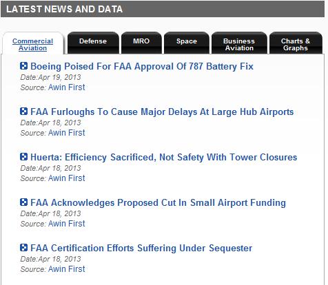 Homepage On the homepage you will also see a tabbed table which shows the 5 most recent articles broken down by