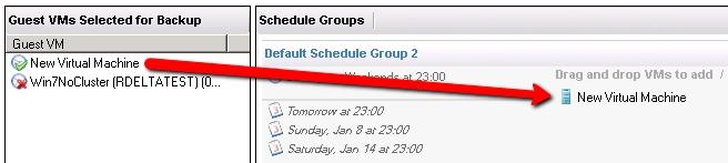 it to a Schedule Group.
