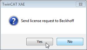 Installation 15. enter the Beckhoff License ID and click on Generate License Request File... If you are not aware of your Beckhoff License ID please contact your local sales representative. 16.
