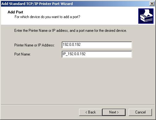 The default IP address for the SumiMark IV printer is 192.