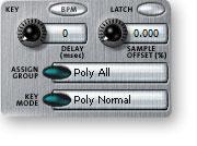 6 - Voice Editor / Synthesizer Level Oscillator Key Controls Delay Delay varies the time between the arrival of a MIDI Note-On message and the onset of a note.