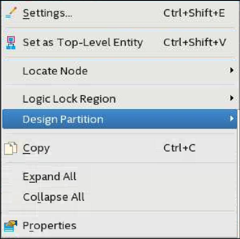You can only define the partition Type after setting the instance as a partition.