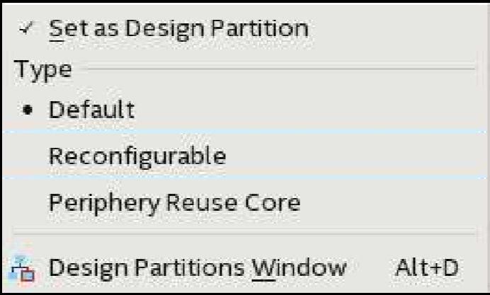 Edit the partition name in the Design Partitions Window by double-clicking the name.