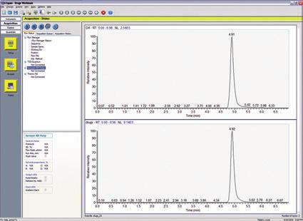 parameter logging Xcalibur application software, incorporating all mass spectrometry processing tasks such as chromatogram and spectrum display, integrated NIST library search, CMASS for accurate