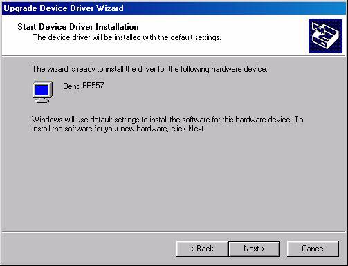 11. In the list of CD-ROM, select Drivers folder then click Open twice, then click OK, Select the your LCD Mode (FP767)