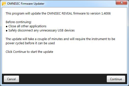 Next, turn on OMINSEC REVEAL and wait 1 minute to allow it to complete its startup and connect to OMNISEC RESOLVE.