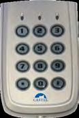 ACCESS CONTROL CLAVIER AUTONOME Polycarbonate standalone coded keyboard (IP65) with 2 relays - 1 buzzer - Blue backlight keys - 3 Leds -
