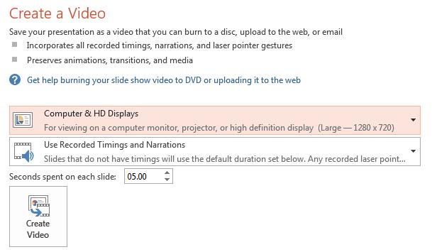 PowerPoint 2013 Advanced Page 164 Click on the down arrow to the