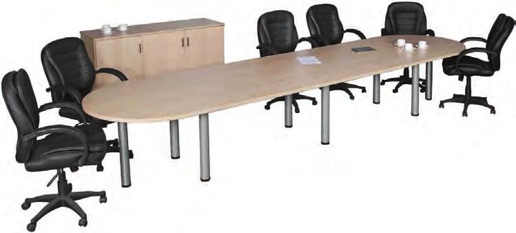 Meeting Table Wooden legs with cross base 1 Door 1 Drawer Server unit 970 x 600 x 960 711 113 001 Includes 2 shelves 2 Door 5 Drawer Server unit 1530