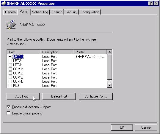 PRINTER SHARING Client Settings (part ) Settings in Windows NT.0 If your operating system is Windows NT.