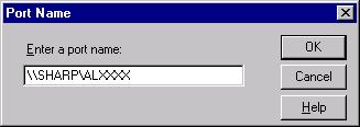 Click the "SHARP AL-XXXX" printer driver icon and select "Properties" from the "File" menu. The printer properties will appear.