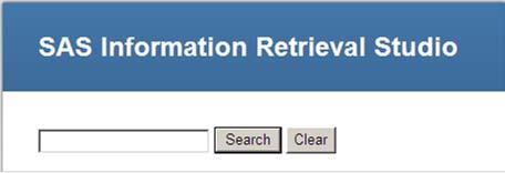 2 SAS Information Retrieval Studio Search Window - Your First Look at the User Window for SAS Information Retrieval Studio - Viewing Search Returns 2.