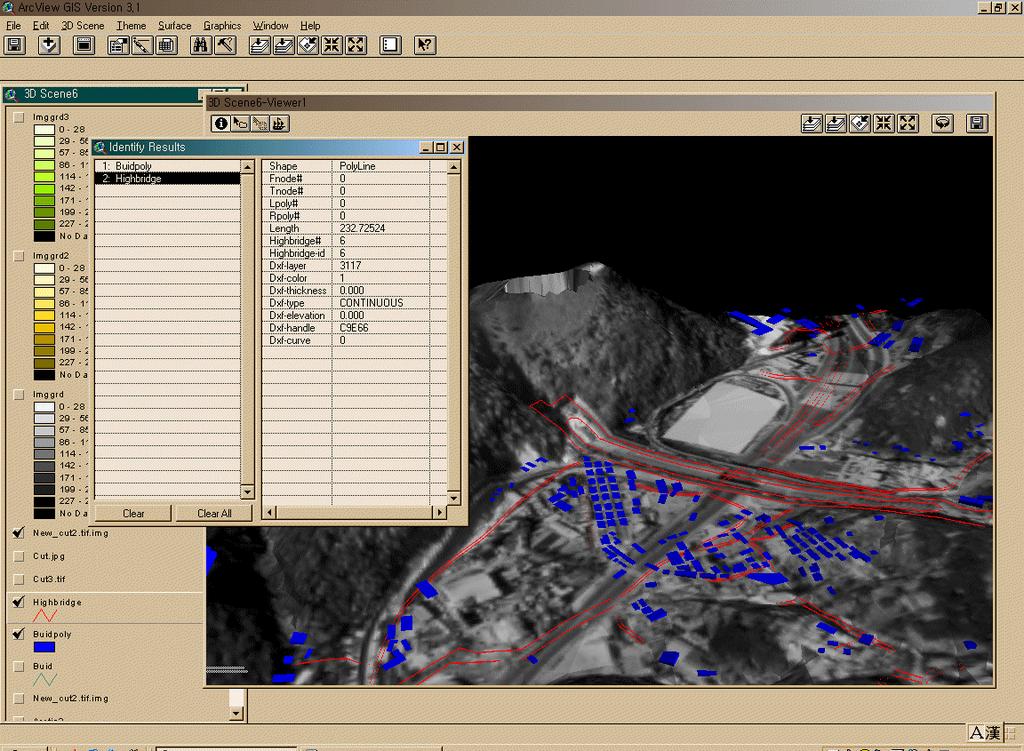 3.3 Serving data in Internet Figure 2 shows the input process of Building and Road data in GIS, It can be exported VRML node link by vrml-gis parser program.