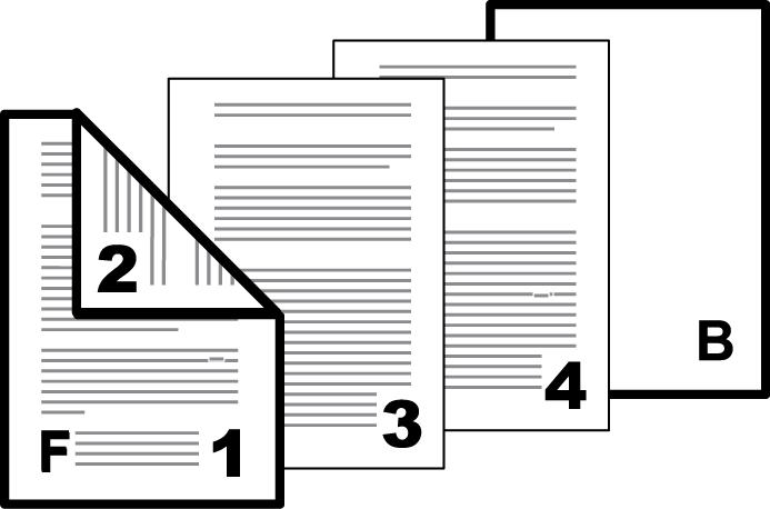 Publishing Check Box Selection Front and back Front outside Front inside Cover Insertion Type Prints on both sides of the front cover and inserts a blank back cover.