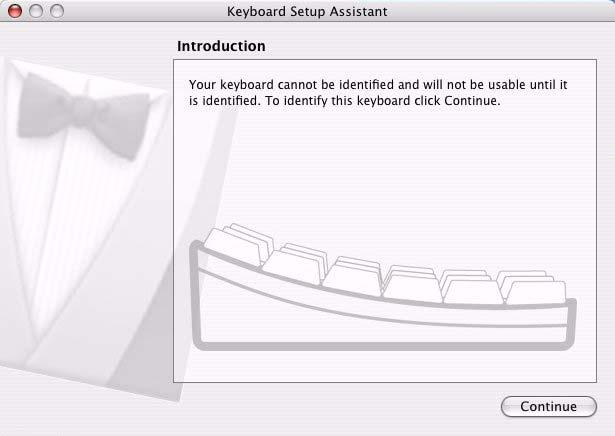 4. Plug the USB cable into the Mac processor (not the keyboard). The screen in Figure A 3 is displayed: FIGURE A 3.