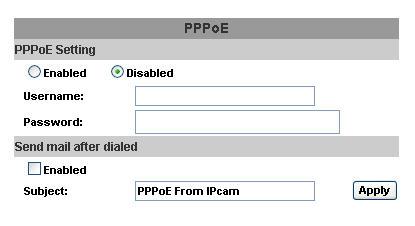 222PPPoE aaapppoe Select Enabled to use PPPoE. Key-in Username and password for the ADSL connection.
