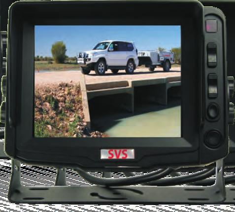 SVS105M 5" TFT LCD Digital Monitor The 5" LCD Colour monitor with a dash or roof mounting bracket can be used with both a single or dual camera set-up.