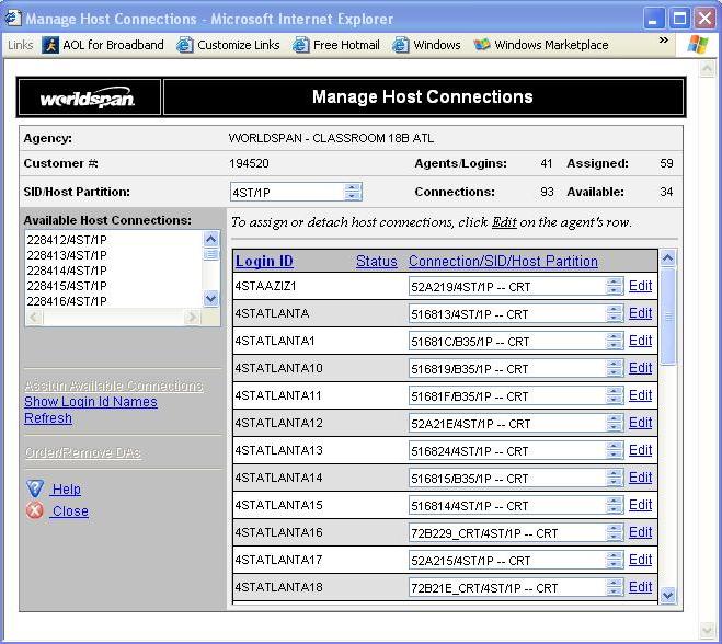 D. Using Manage Host Connections to assign or reassign DA s 1. Assigning DA s 1. In Go! Res on the black Tool Bar towards the top, click Tools 2.