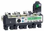 Compact circuit breakers are equipped with a Micrologic trip unit.