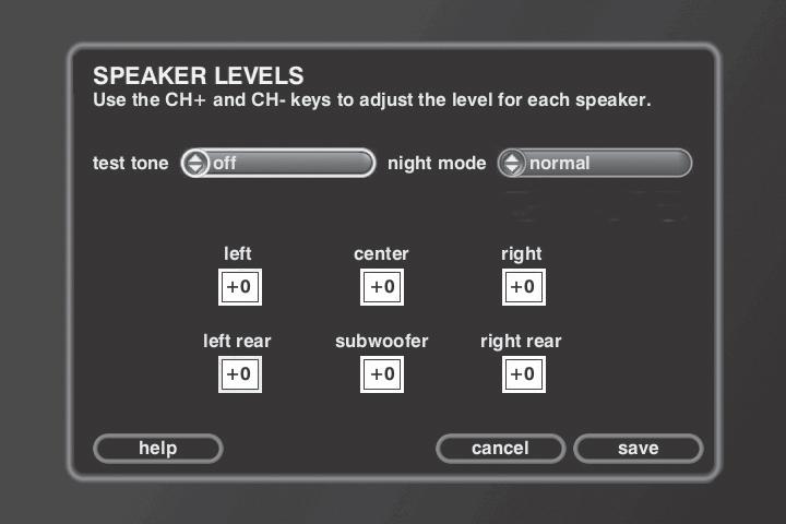Chapter 5: Advanced Features Audio and Video Settings For your convenience, the audio/video settings of your Home Theater Music Jukebox can be adjusted completely through the menu system.