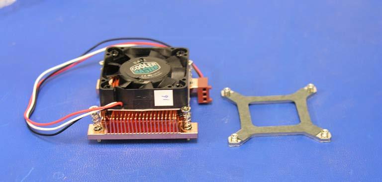 Figure 15. Copper Active Heatsink, EEP-N41SS-01 and EEB-N41SS-01 3.1.3.1 Thermal Performance Thermal performance for the heatsink was verified with the Pentium M TTV.