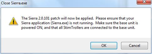 The following installer menu will launch: 2. Select the Install Sierra Ascent Patch option to continue.
