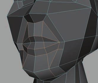 Maya for Games Try to work both sides of the mesh simultaneously using the scale, rather than translating vertices.