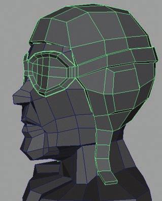 The Pilot Bust: Low-Poly Head Modeling You can seam the goggles many ways by creating a simple buckle as I did or by making a more elaborate one. Have fun with it.
