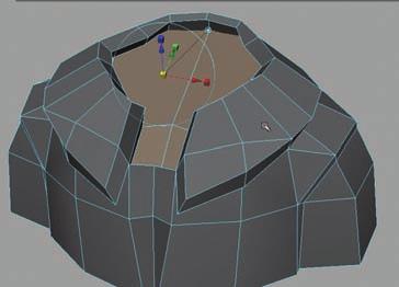 Get creative here; split and extrude to create a collar shape.