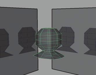 Select the vertices down the middle of the cube, and scale the Z axis to match the side