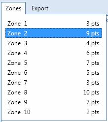 Section 4. Viewing Data 4.5.3 Zones List The Zones list menu can be found at the upper-left of the Map tab.