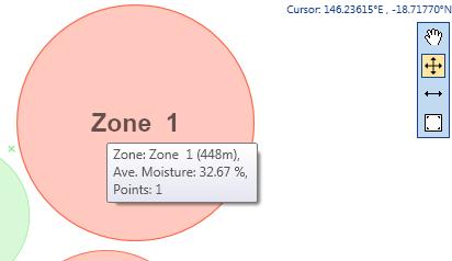 To change the location of a zone, use the Move Zone tool in the map as described in SECTION 4.5.6.1 Zone Editing Tools (p. 4-22).
