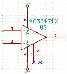 Repeat the above process to insert a resistor R symbol from the 'device' library. Once a component symbol is placed in the schematic the symbol placement can be adjusted.