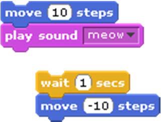 ) a pull-down menu with choices (meow) Program Building Blocks: Statements (cont.