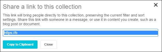 Remember: If you share your collection with community members who do not have view permissions to the place you shared your collection from, they will not be able to view the collection.
