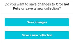 Using a Jive Community 96 Select Save changes to replace the collection with your new one or select Save a