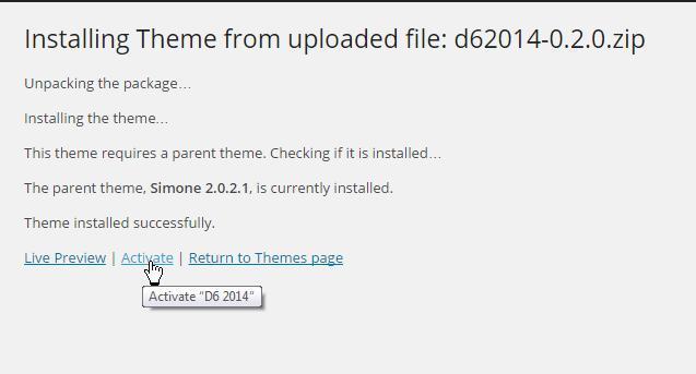 then click the Install Now button in the Add Themes window. 27.